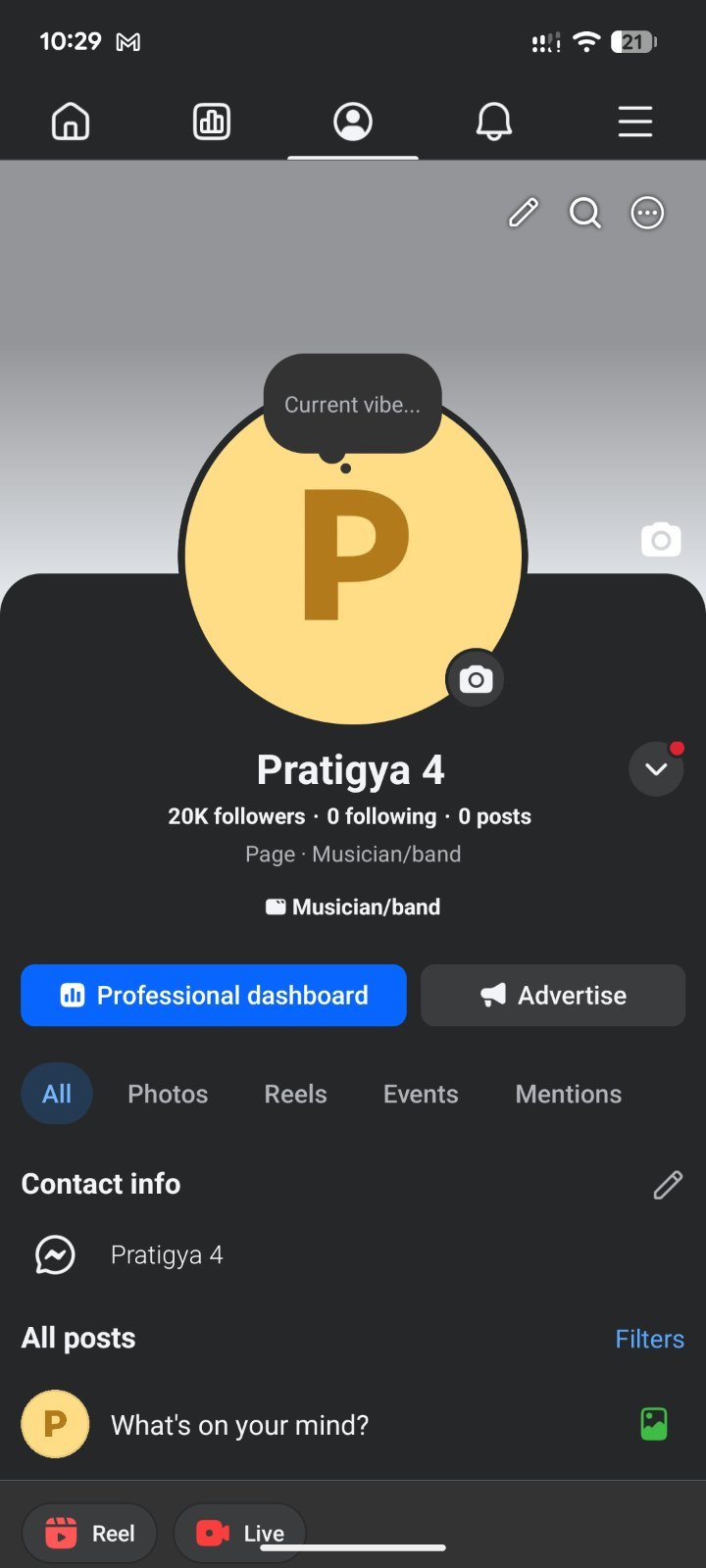 High rech facebook page