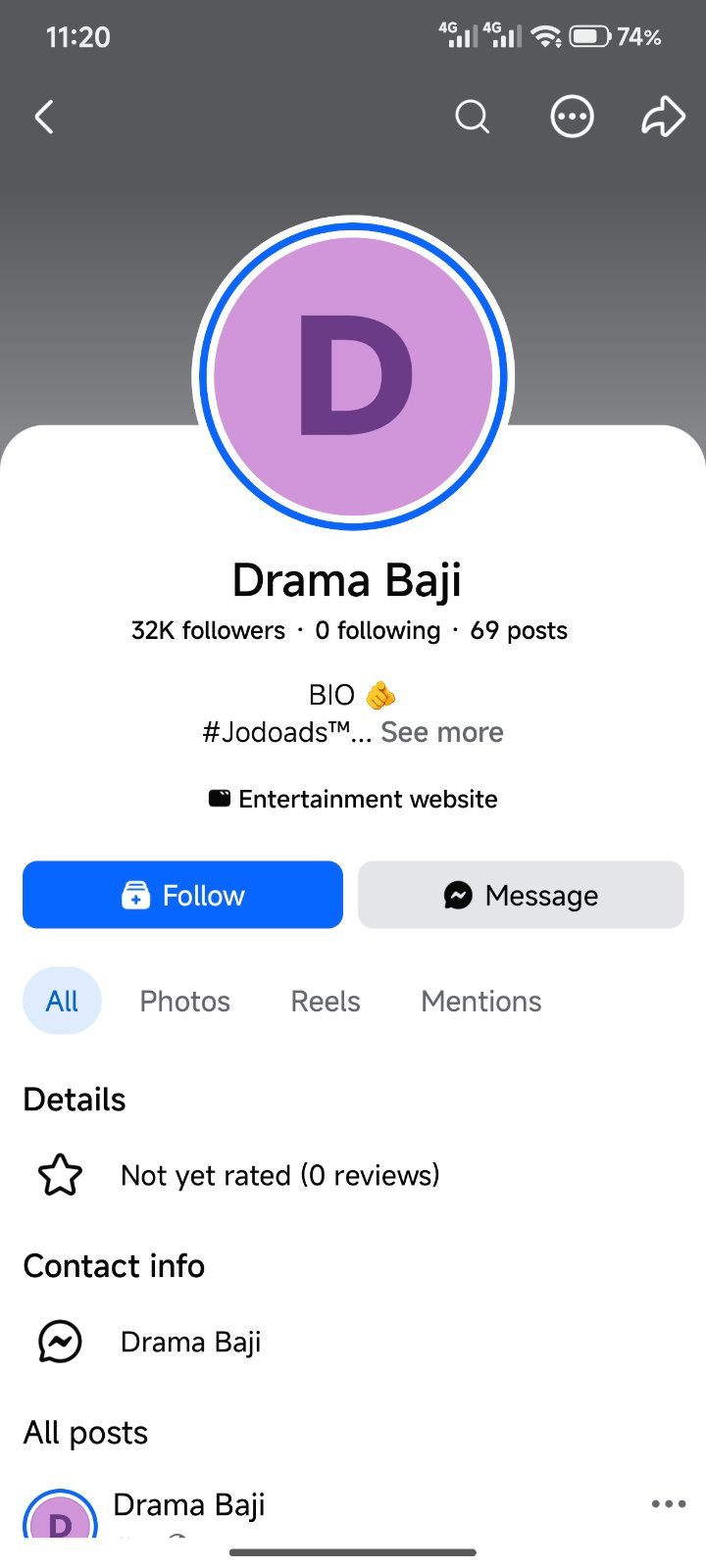 Drama Baji — 32K Followers Entertainment Page