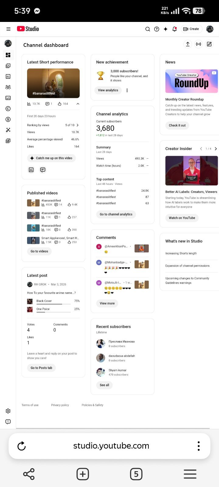 3k Sub Non Monetize Channel