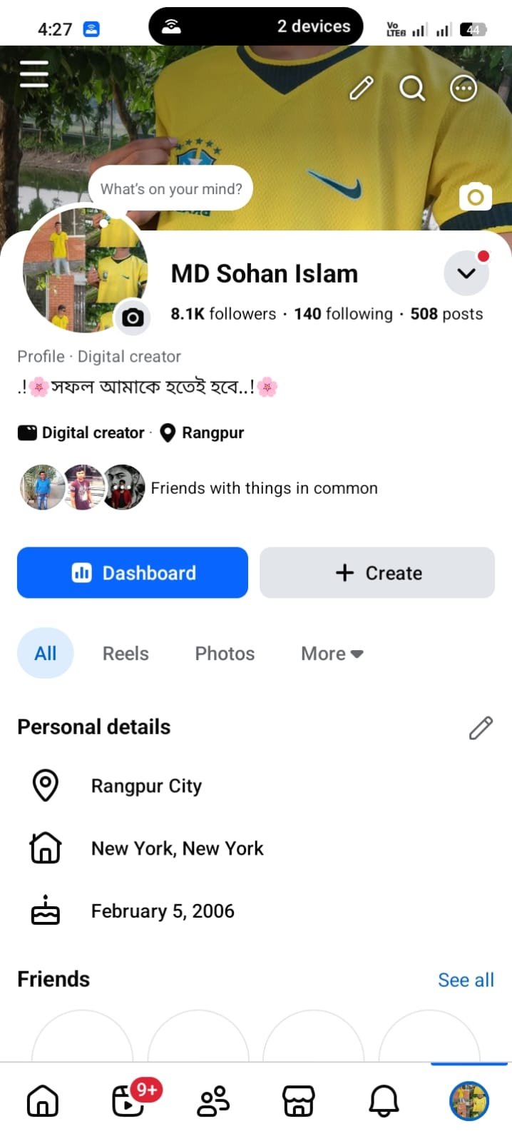 Facebook page