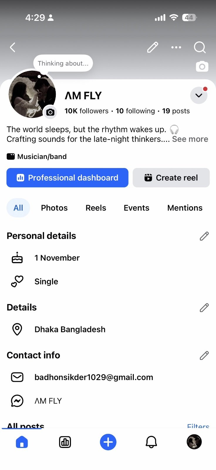 10K Followers Facebook Page for Sale