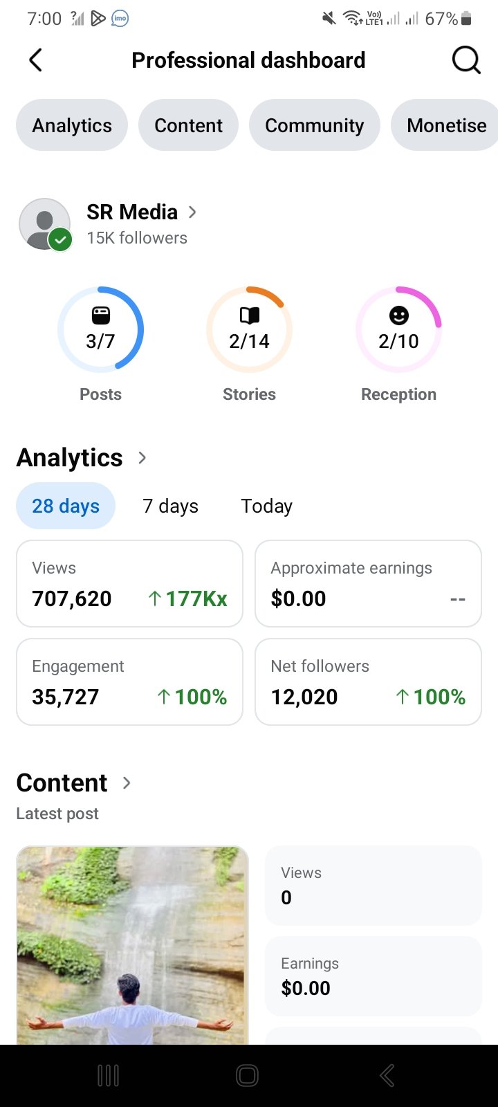 Monitize page