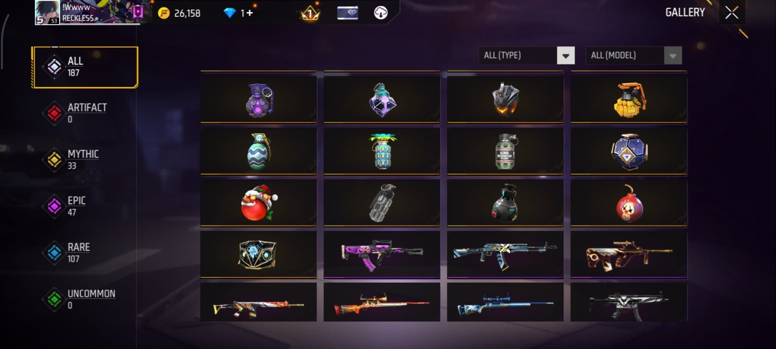 High level Free fire id
