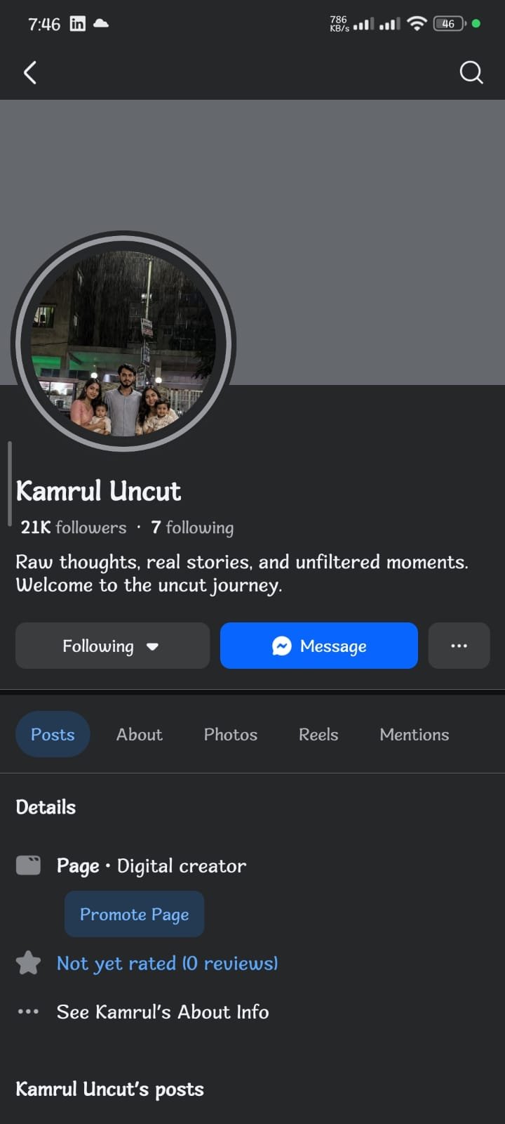 Facebook Page- 21K+ Followers