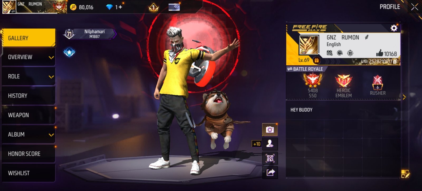 1 Evo Max account with good collection