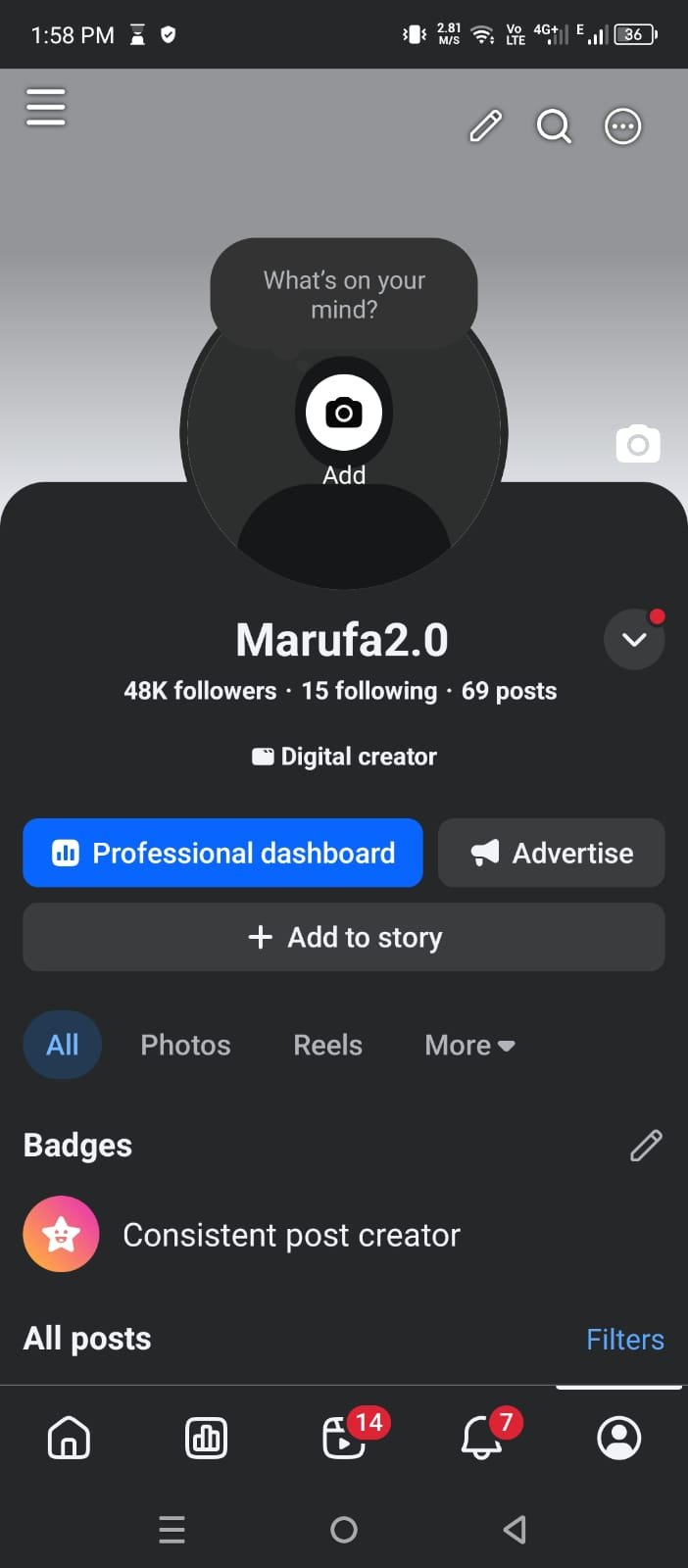 48K Followers Full Fresh Page | Name Change Available✅