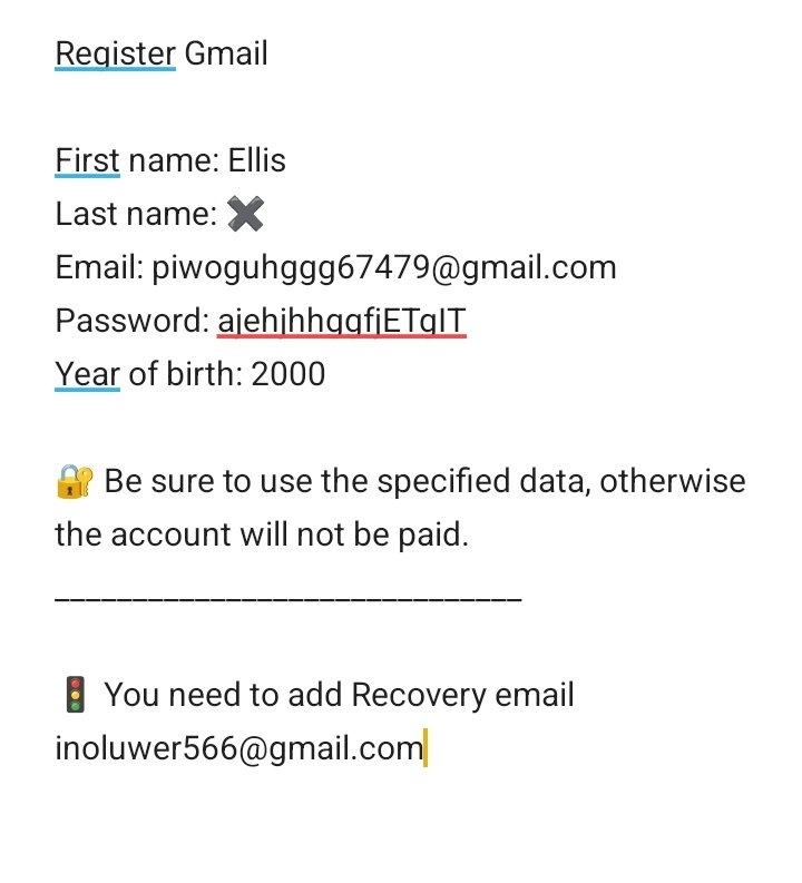 📢 Gmail Account Creator Needed