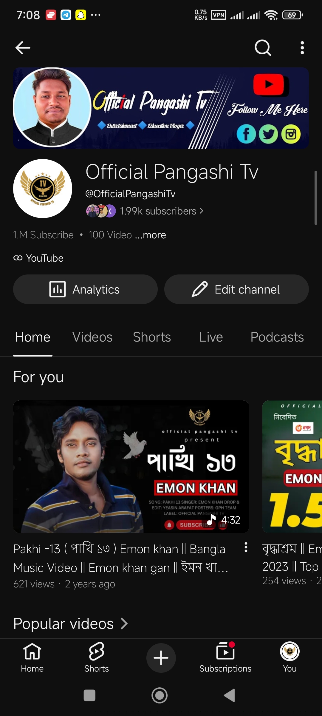 🔥 Sell – 2K Subscribers Entertainment YouTube Channel 🚀