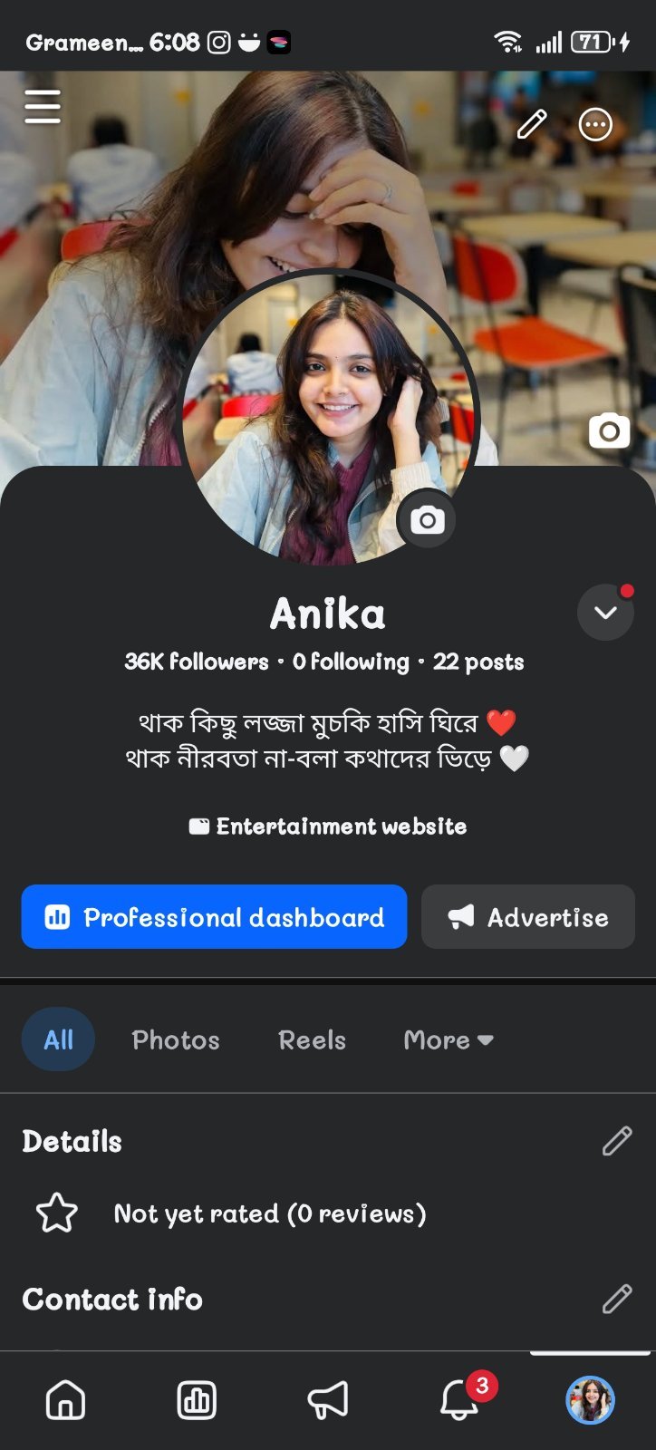 36k+ Follower Page Sell