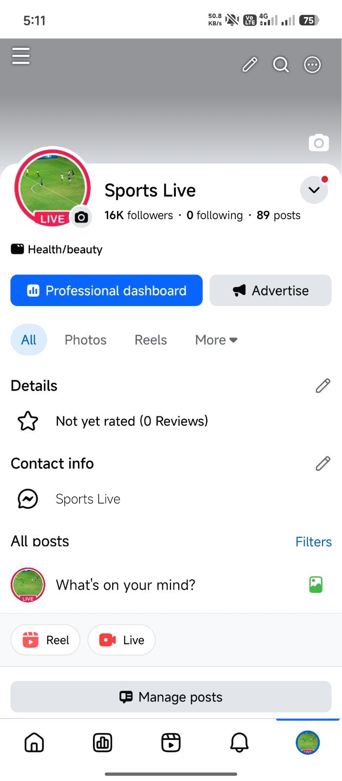 16k Follower page sell. All ok