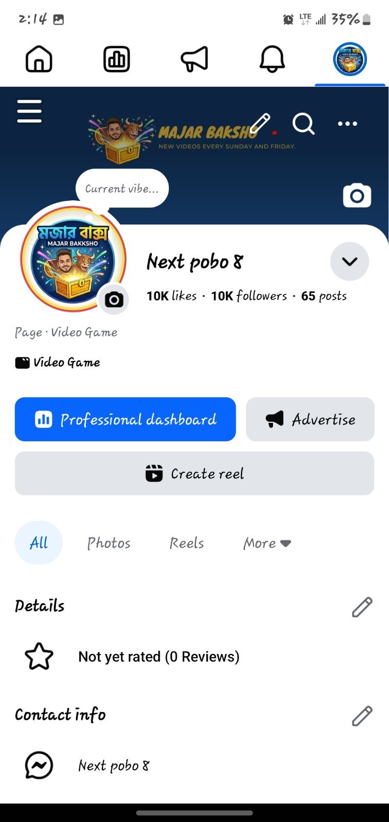 Facebook page