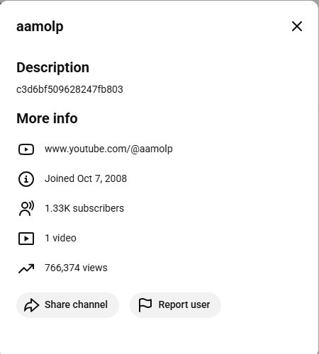 Aamolp Youtube channel for sell