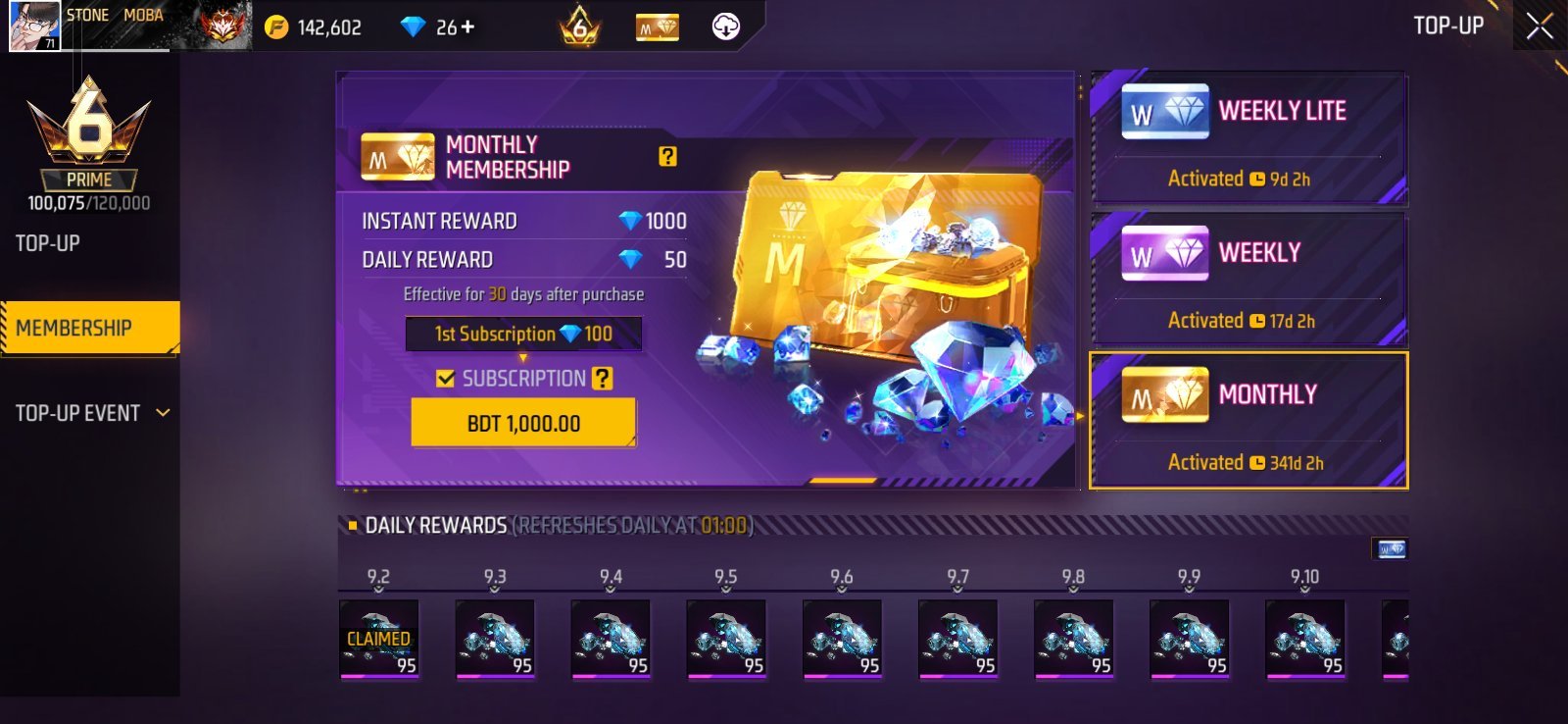 FF ID SELL OP DRESS COLLECTION AND 330 DAY MONTHLY