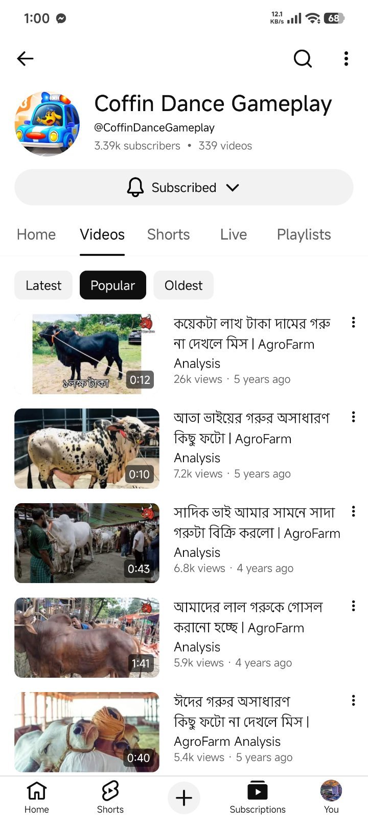 3k Subscriber Old Non Monetize Channel