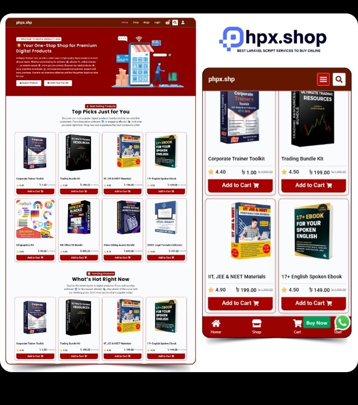 Digital product selling website Script with 40+ digital product 😊