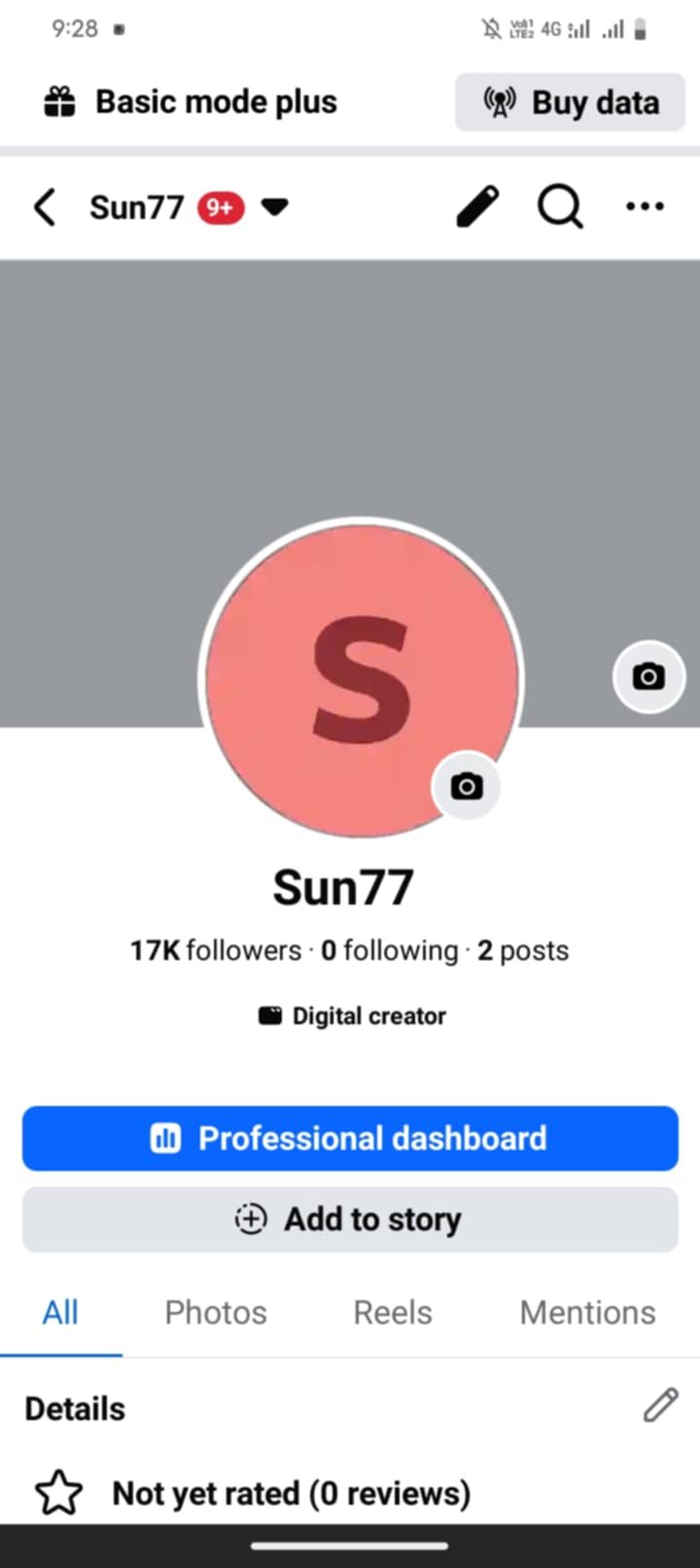 17k follower Facebook page sell