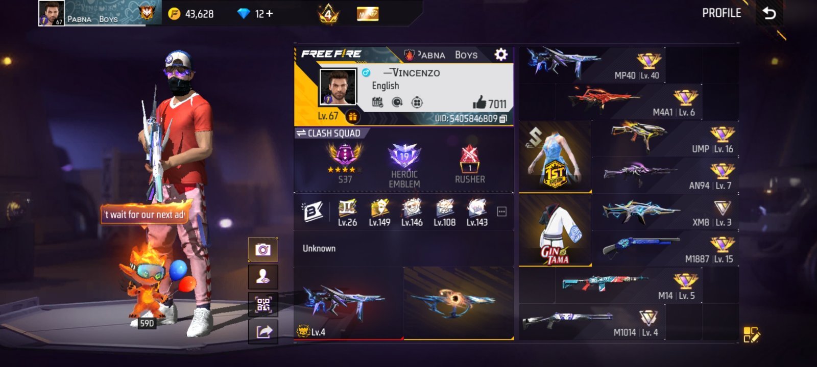 Low budget Mal account