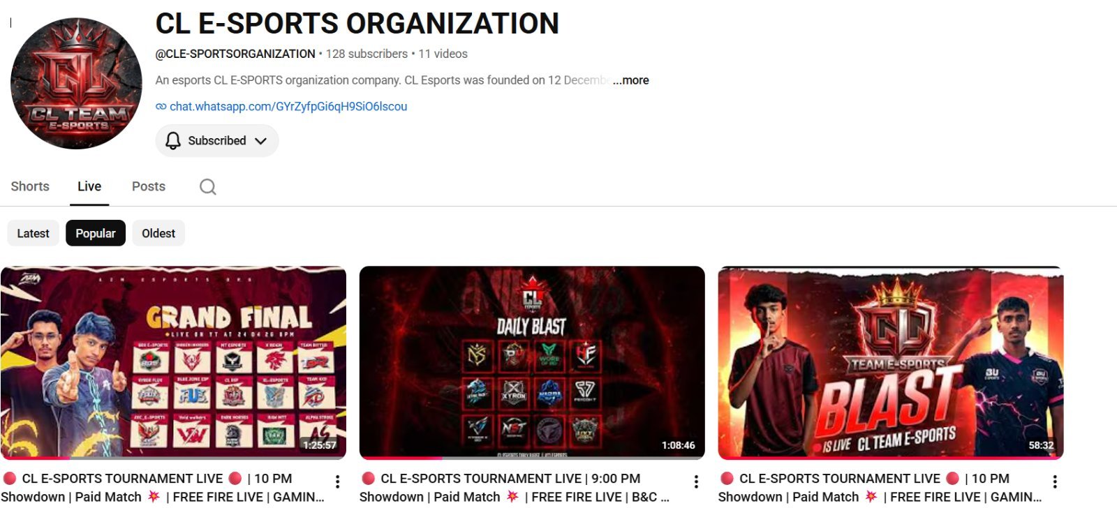 CL E-SPORTS ORGANIZATION