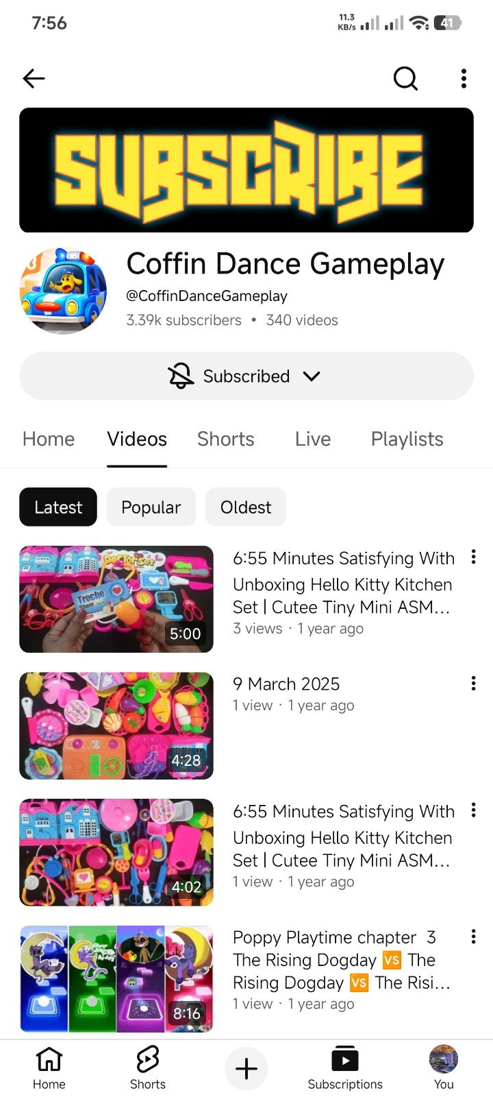 3300 Subscribers Channel For Sell