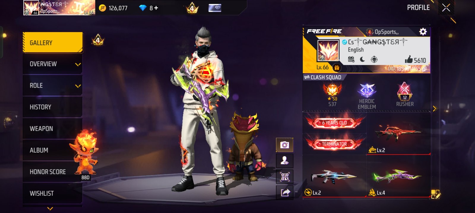 🔥 66 Level | 5 EVO | 6 Years Old Account – Serious Buyers Only!