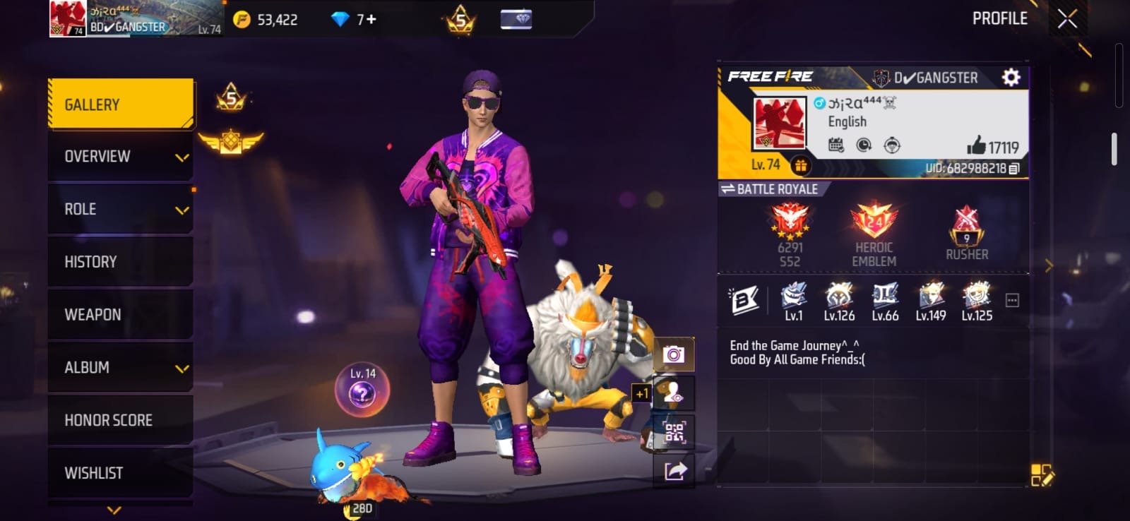 7 years old rare id with many rare items