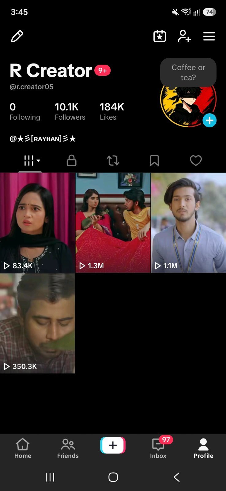 নিউ টিকটক আাইডি রানিং