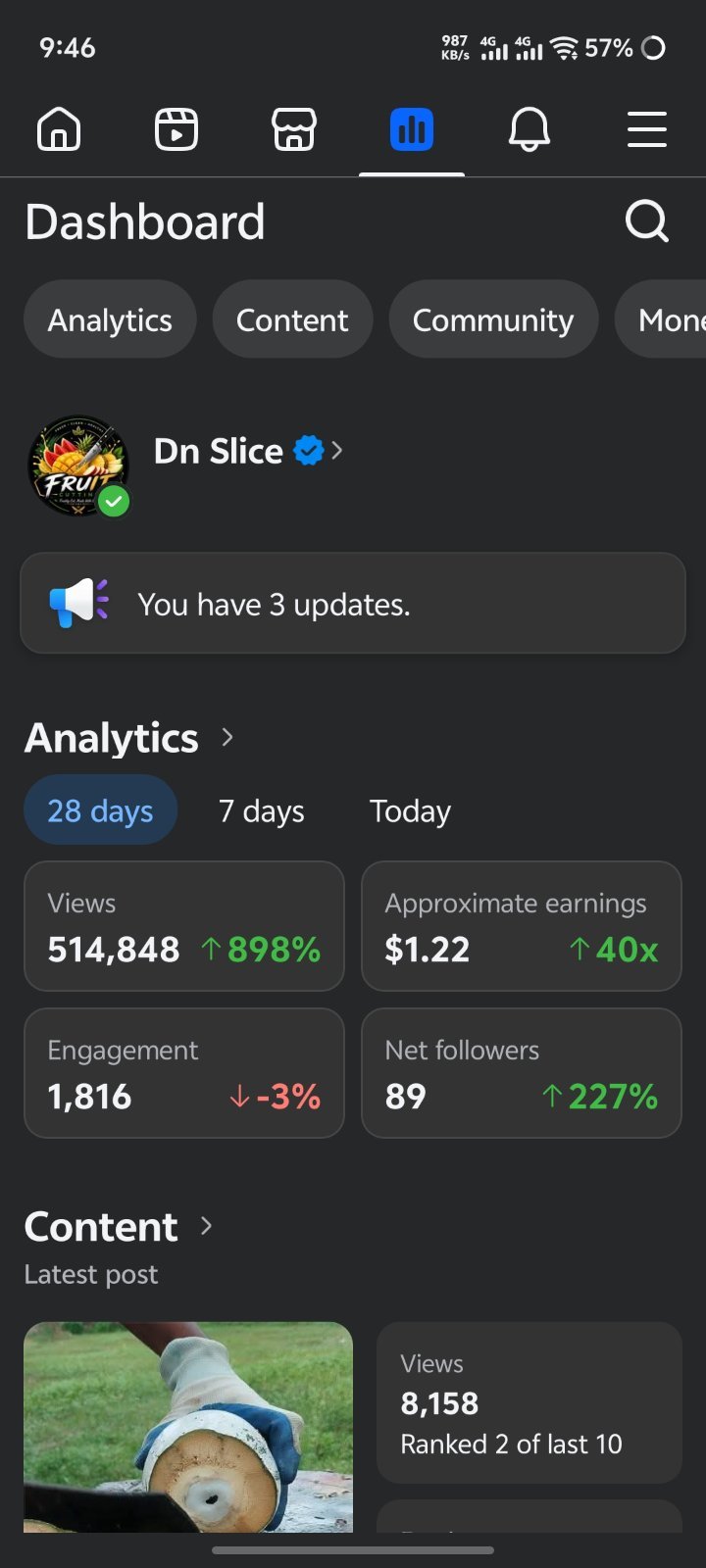 Dn slice - full fresh fb id.. Fruit cutting