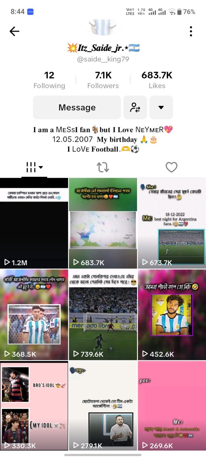 Viral Argentina TikTok account