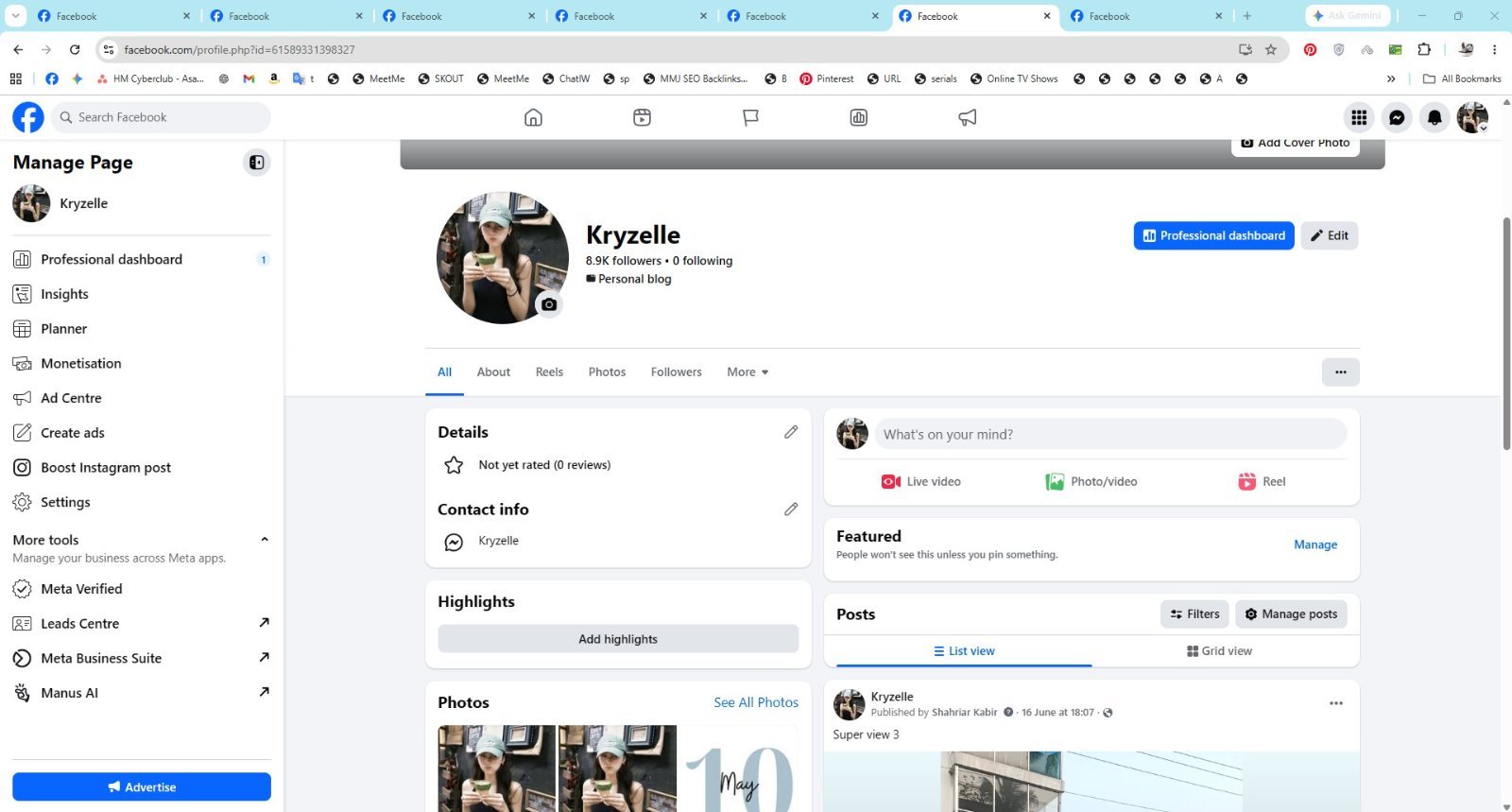 8k followers Content monetize page sell
