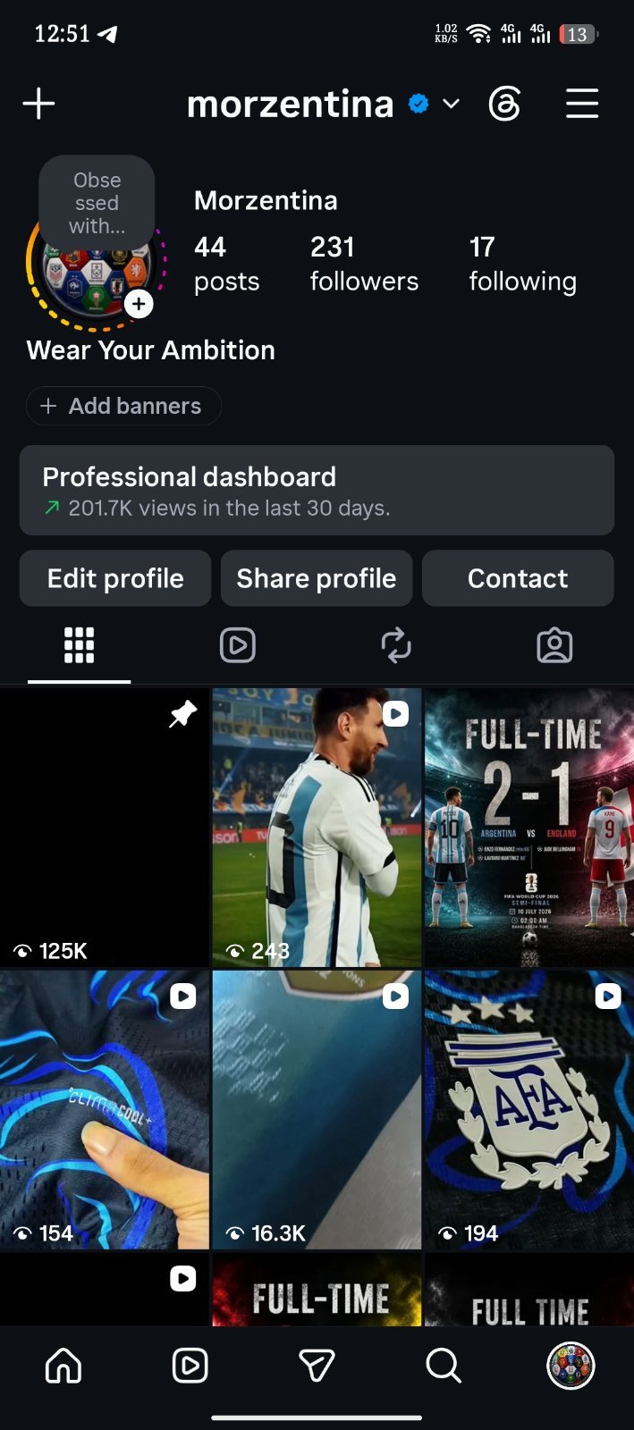 Premium football brand for sale. Active Instagram page with viral reels, boosted