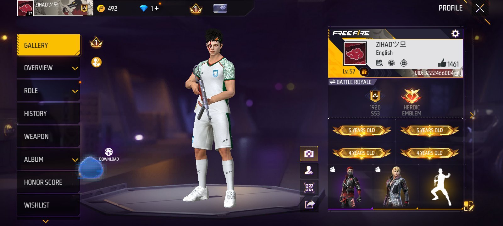 Free fire id
