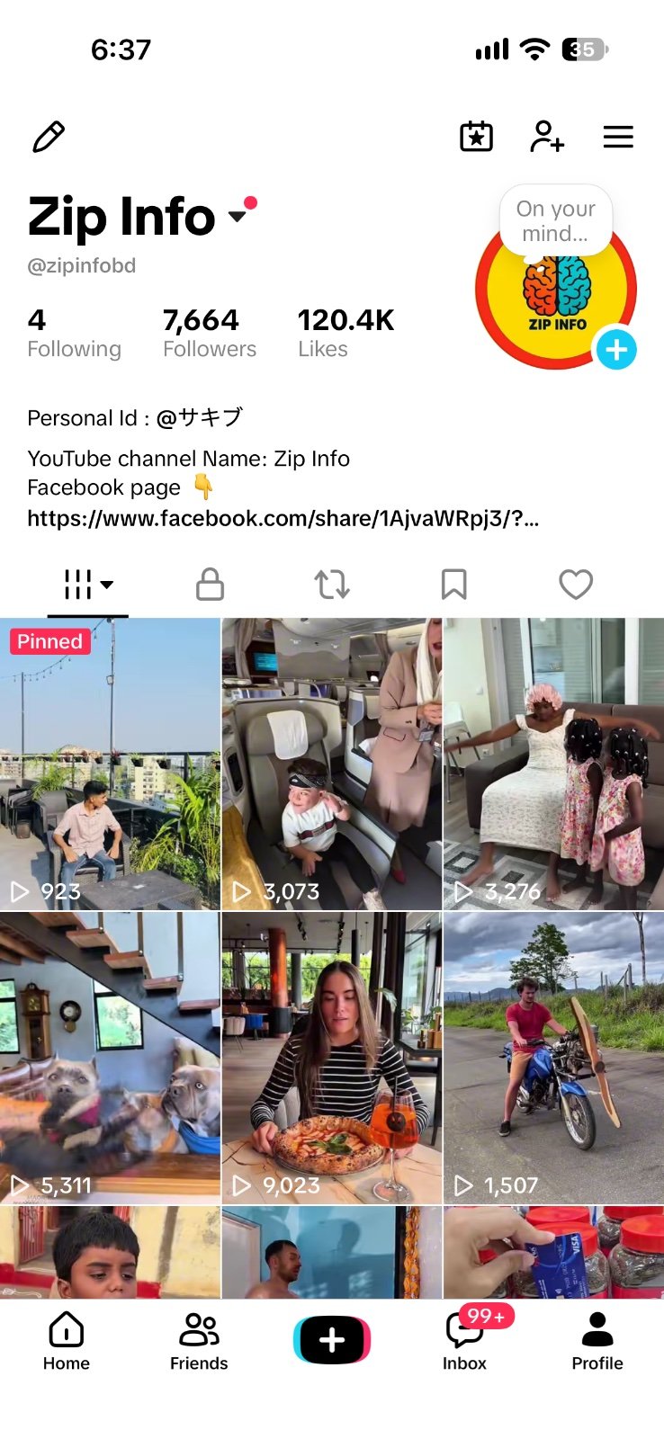 Entertainment TikTok account 7k followers
