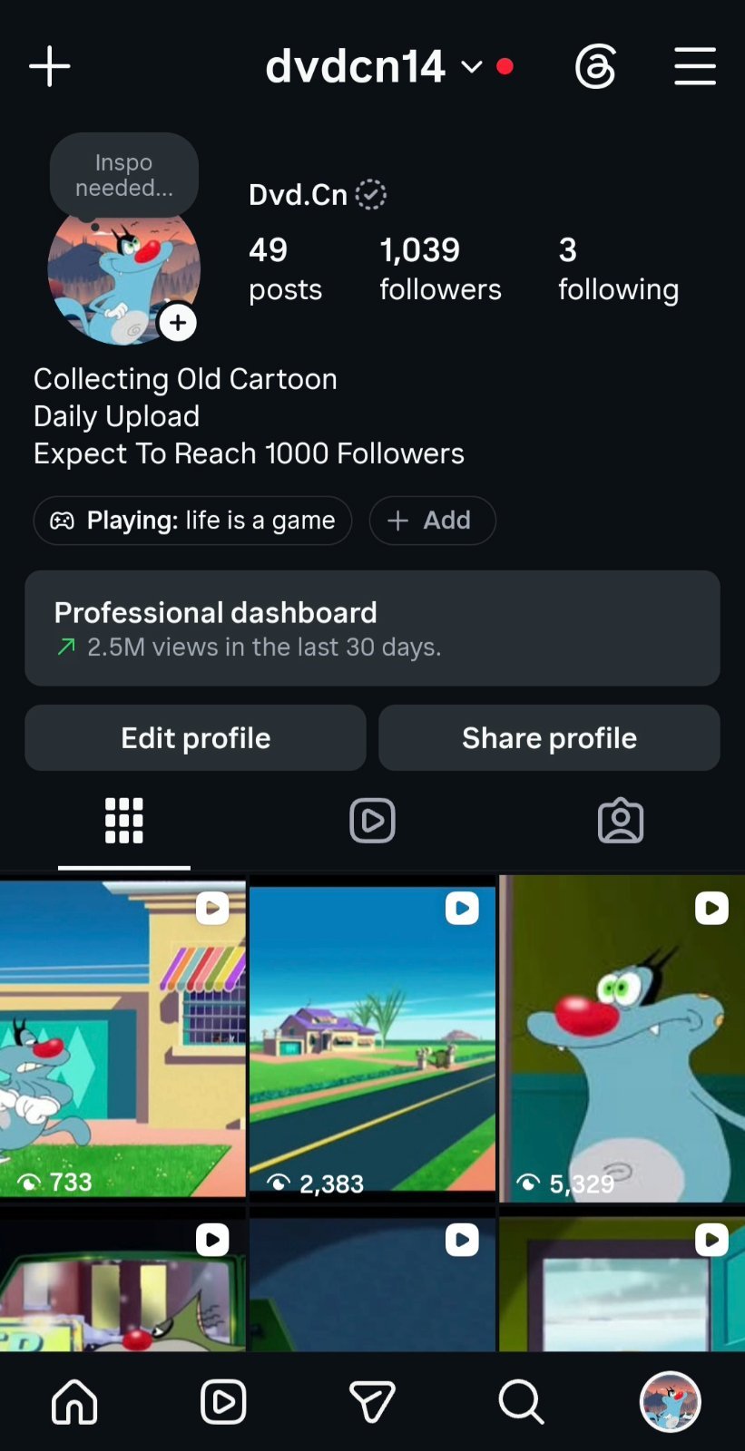 Instagram Cartoon Page for Sale | Instant Buyer Needed