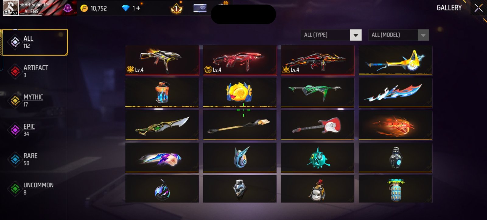 free fire id sell
