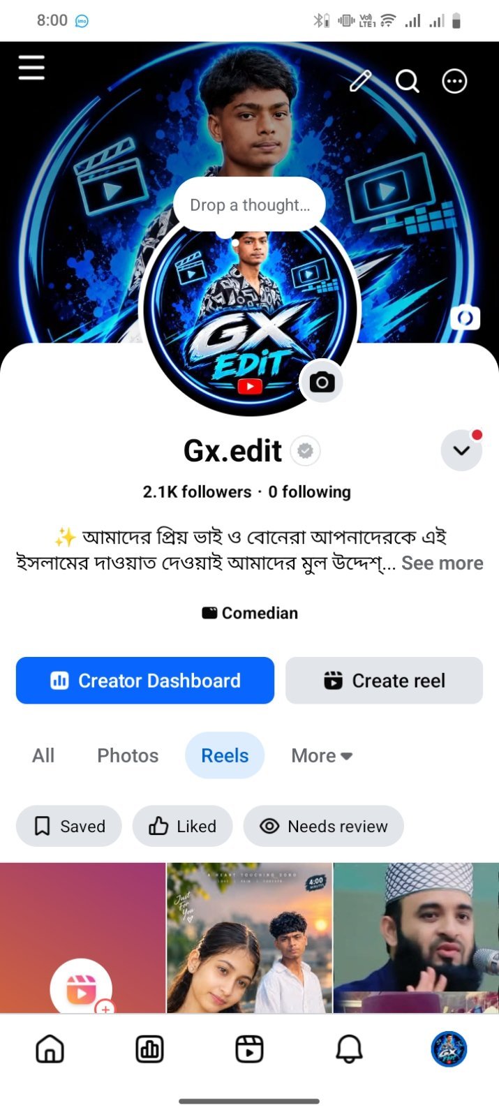 Facebook page