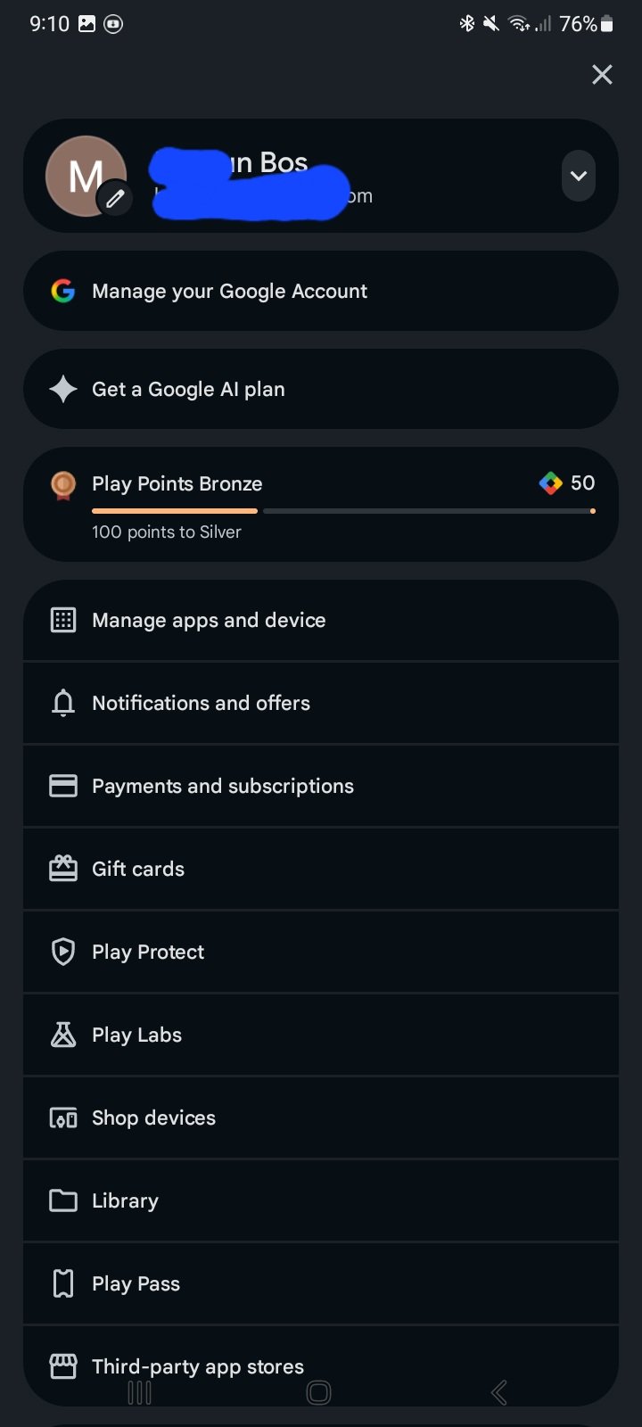 Google play point gmail