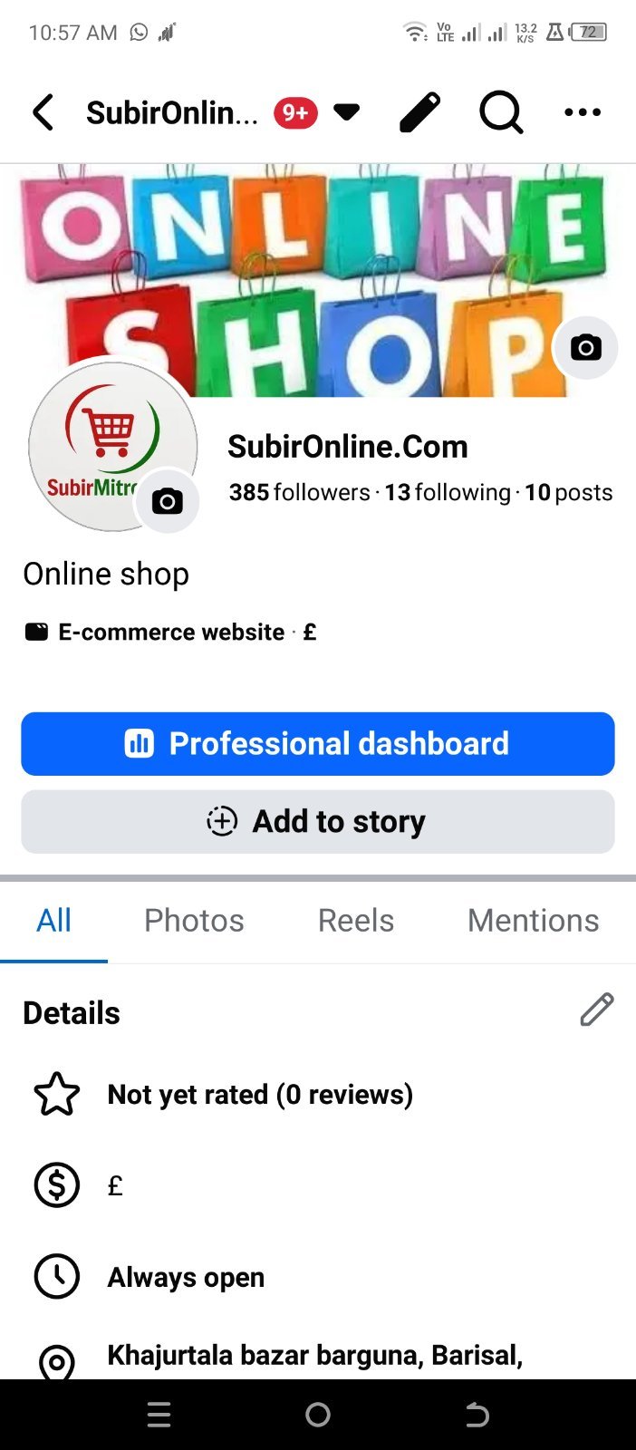 Facebook pages