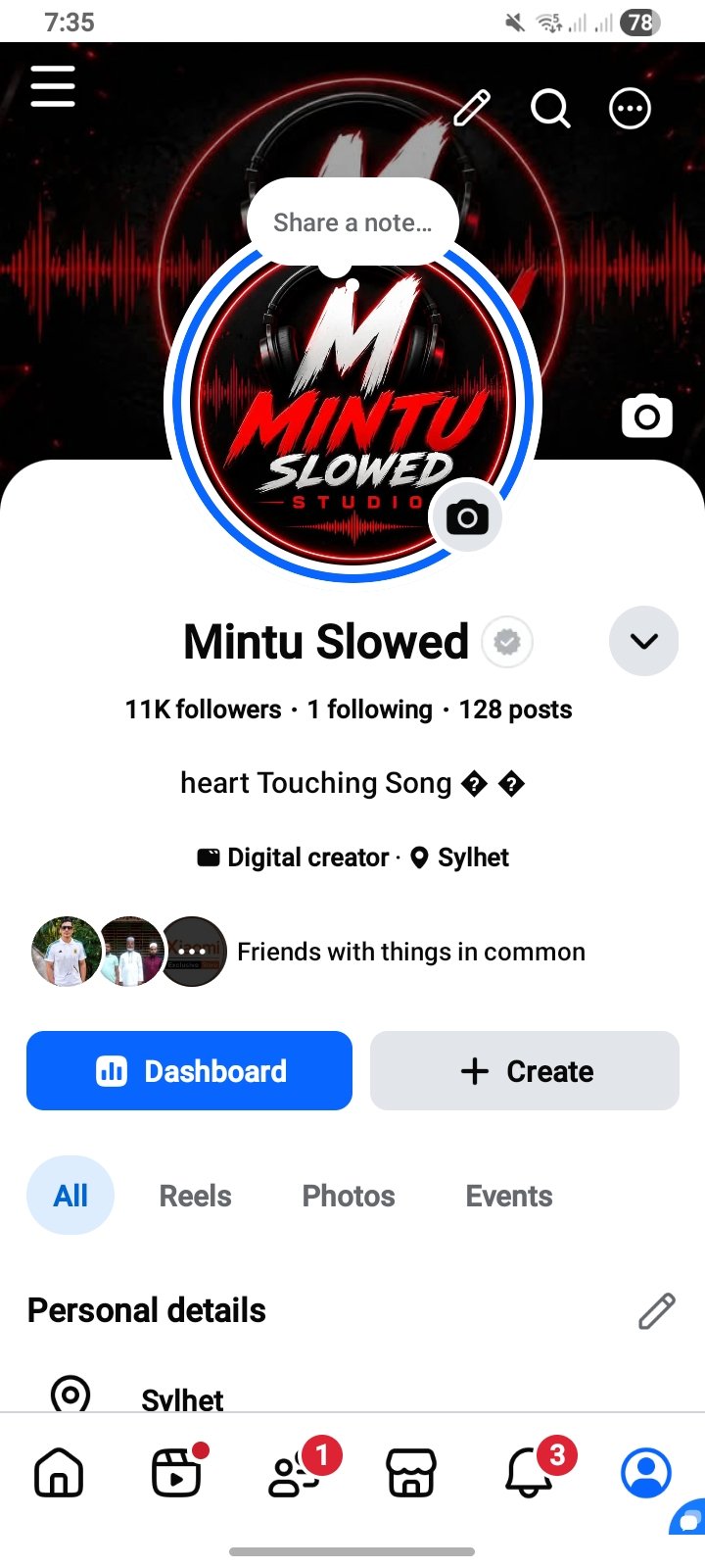 🔥 FACEBOOK ID FOR SALE 🔥  ✅ ID Name: Mintu Slowed ✅ Followers: 11K+ ✅ Posts: 1