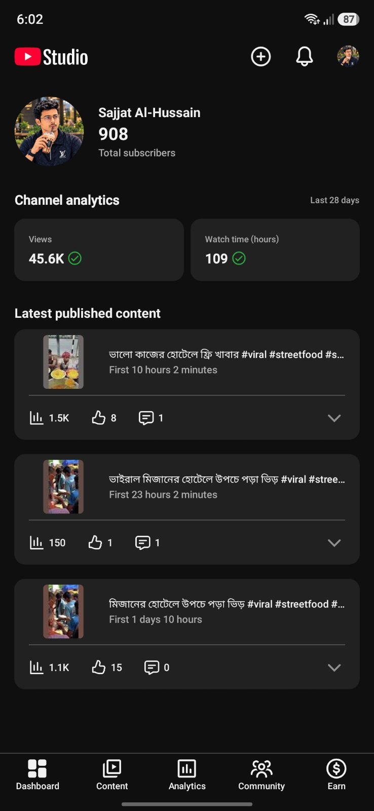 YouTube channel sell