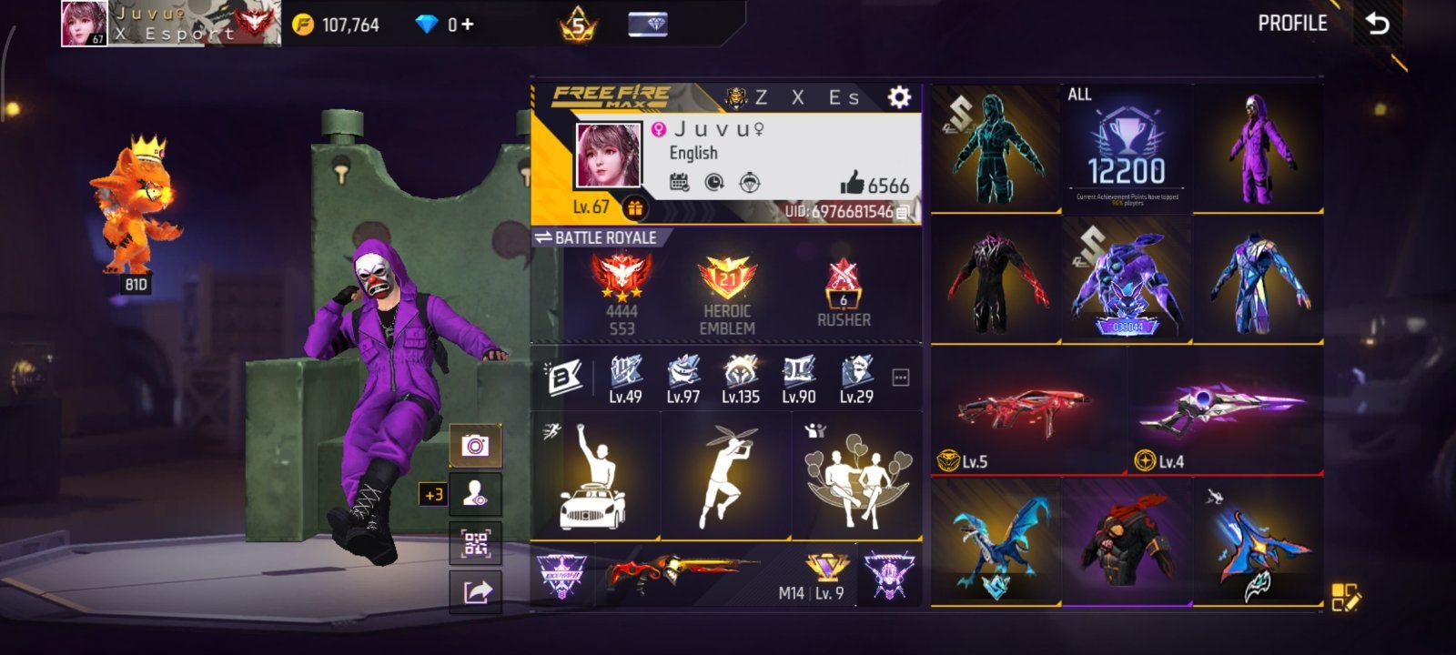 Criminal & bunny bundle id/ prime level 6