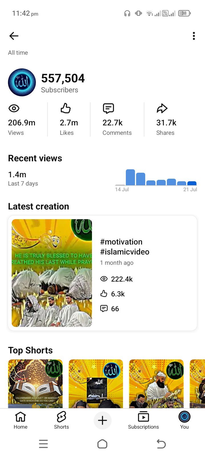 557k subscribers
