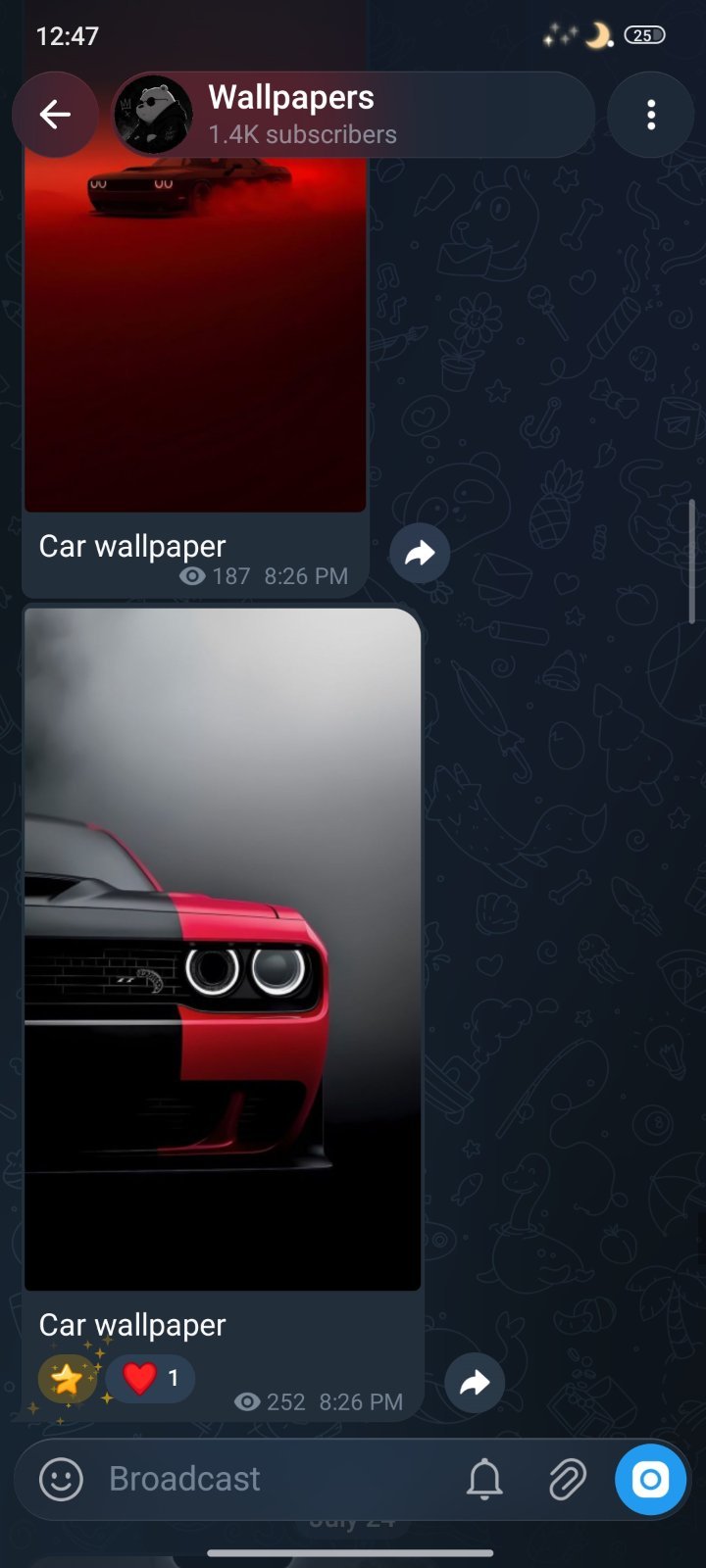 Telegram wallpaper channel for sell 🔥