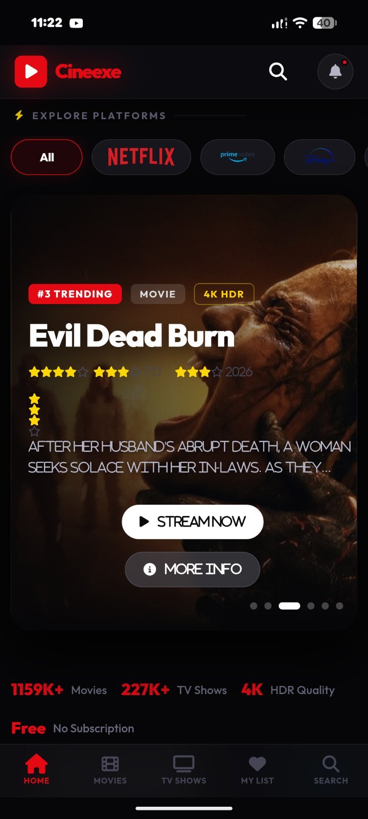 Movie Streaming Website