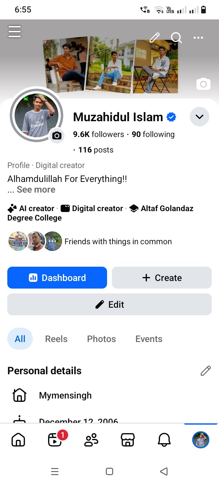 Facebook Running Profile