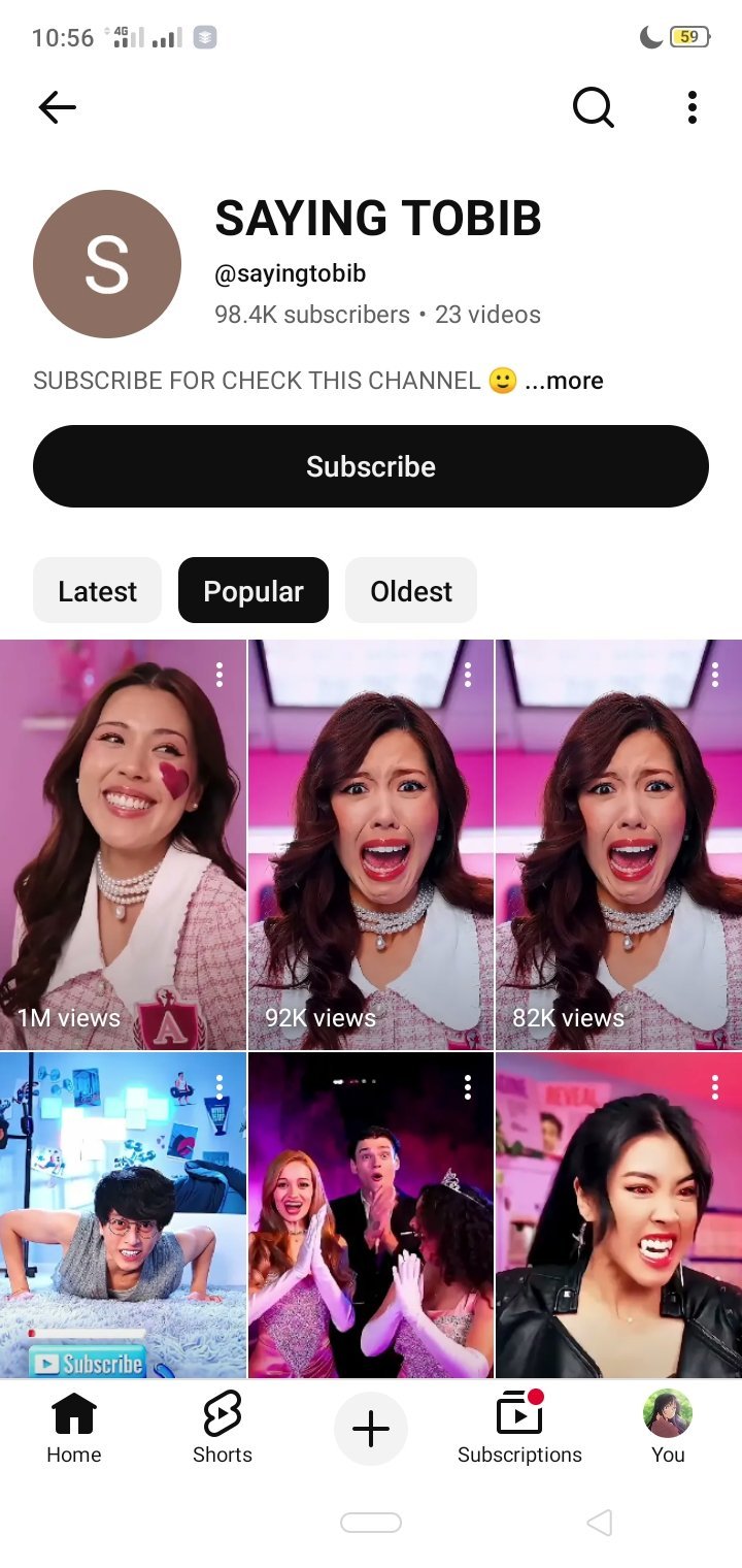 99K subscribers Chnnel.