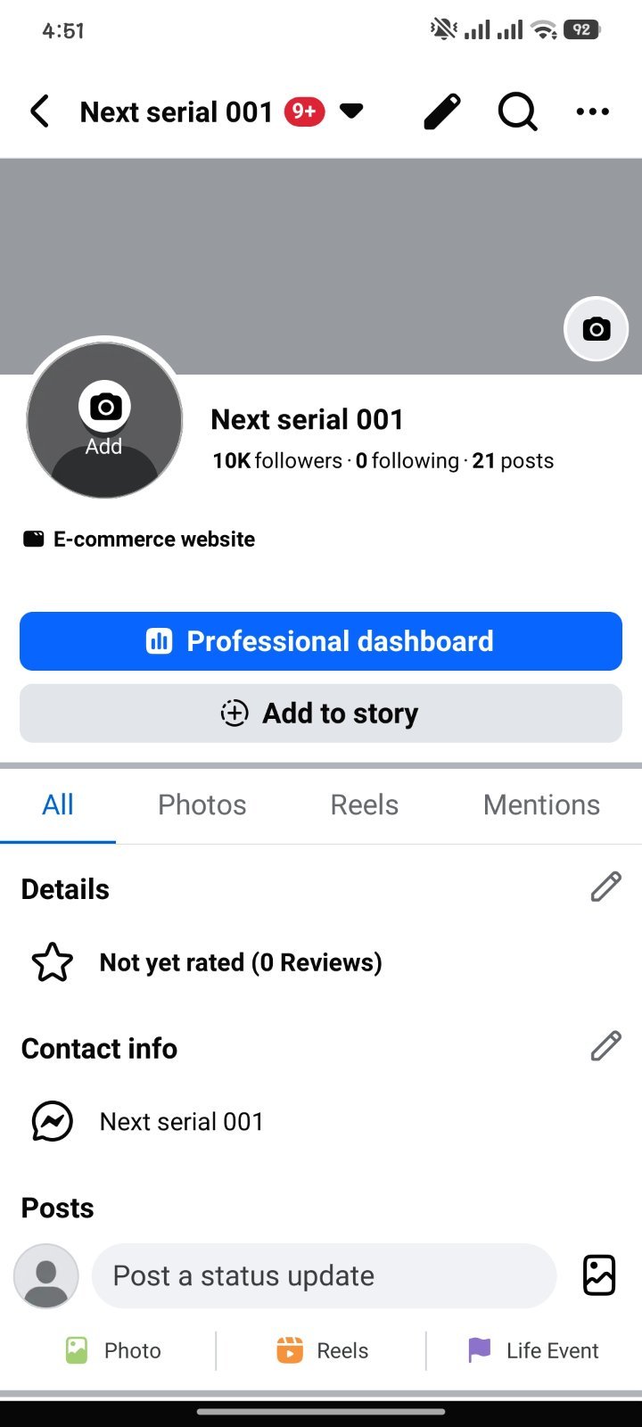 10K organic 100% real facebook page