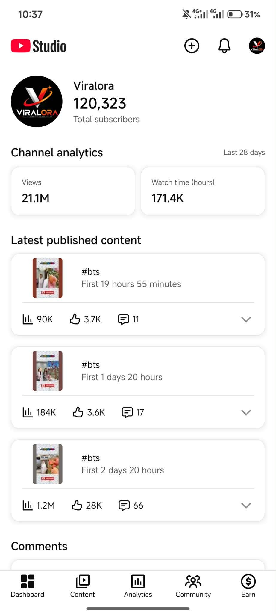 120k sub full running channel for sale
