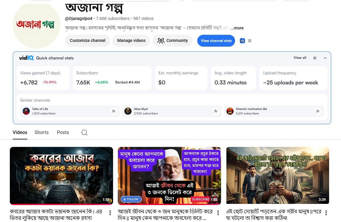 অজানা গল্প