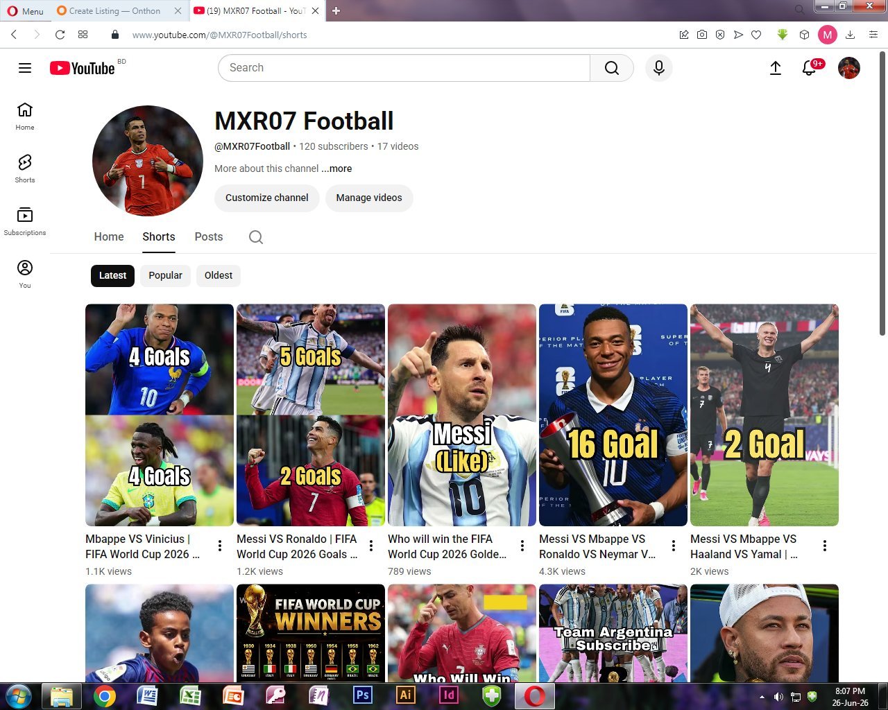 MXR07 Football, 120 Subcribers