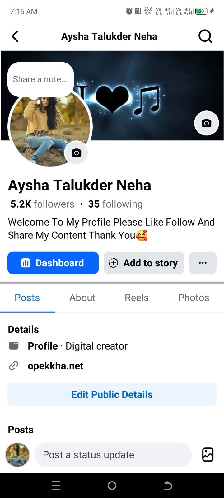 Facebook Page- 5.2K Follower's